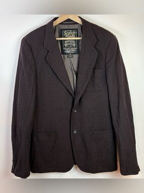 Scotch & Soda Men’s Brown Blazer Sports Jacket Size Large Wool Blend Classic